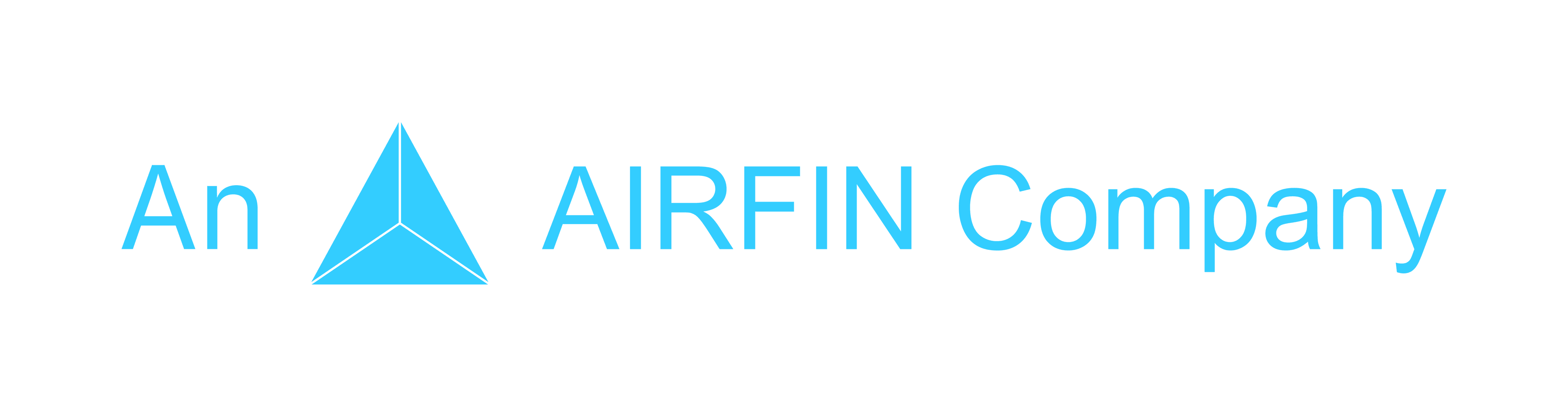 An AIRFIN Logo Blue PNG
